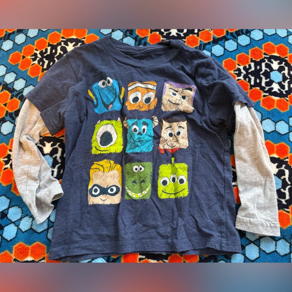 Disney Pixar Boys Cotton long sleeve tee toy story, monsters inc, nemo